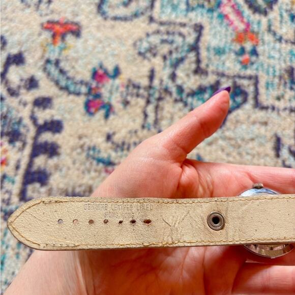Vintage Bradley Swiss Made Minnie Mouse Watch – Cream Leather Band ?